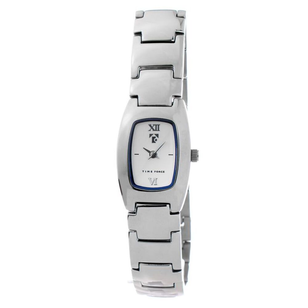 Time Force Wristwatch Silver Stainless Steel Women Silver Watches